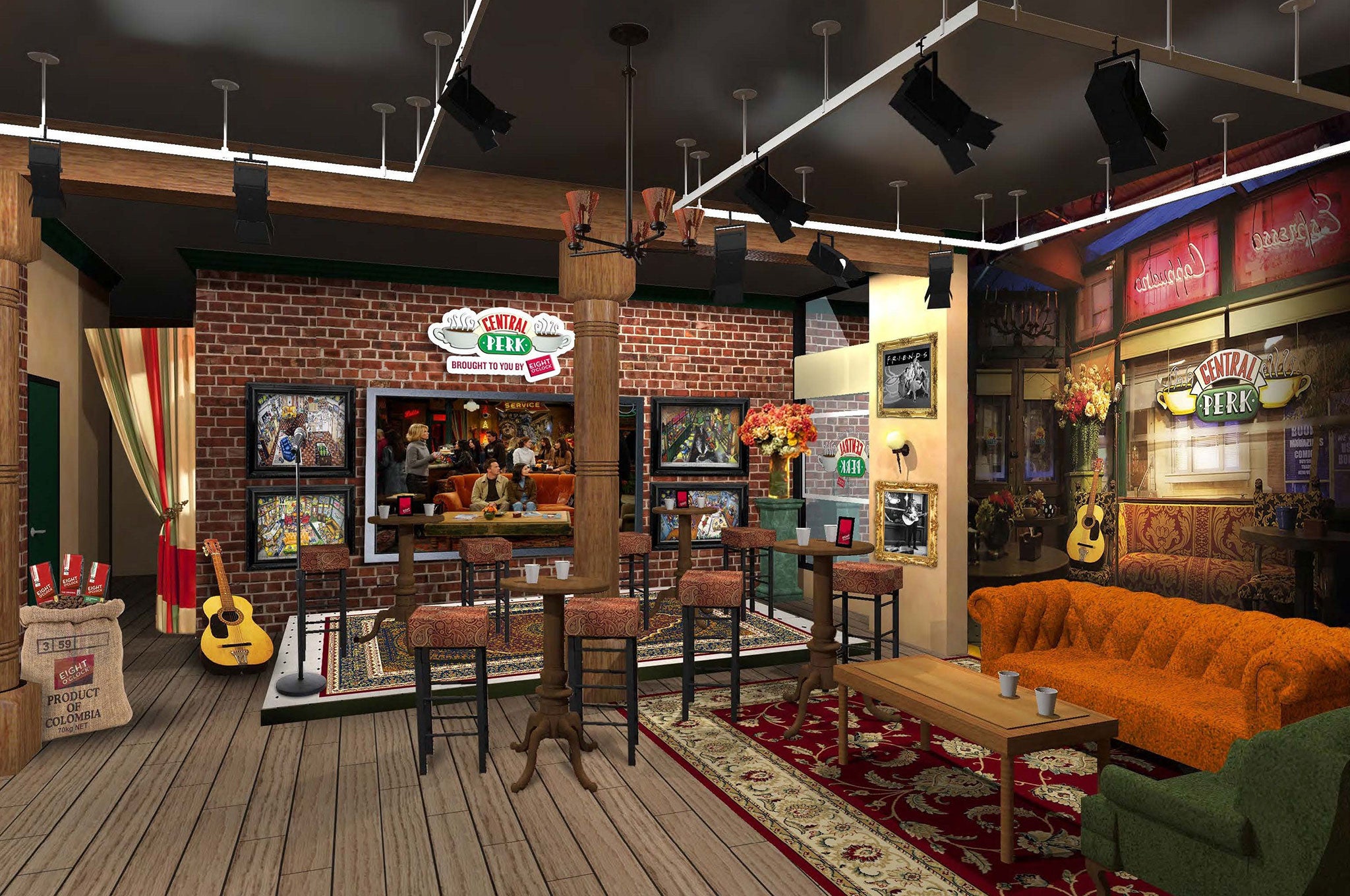 Warner Bros released a mock-up of what the new Central Perk will look like