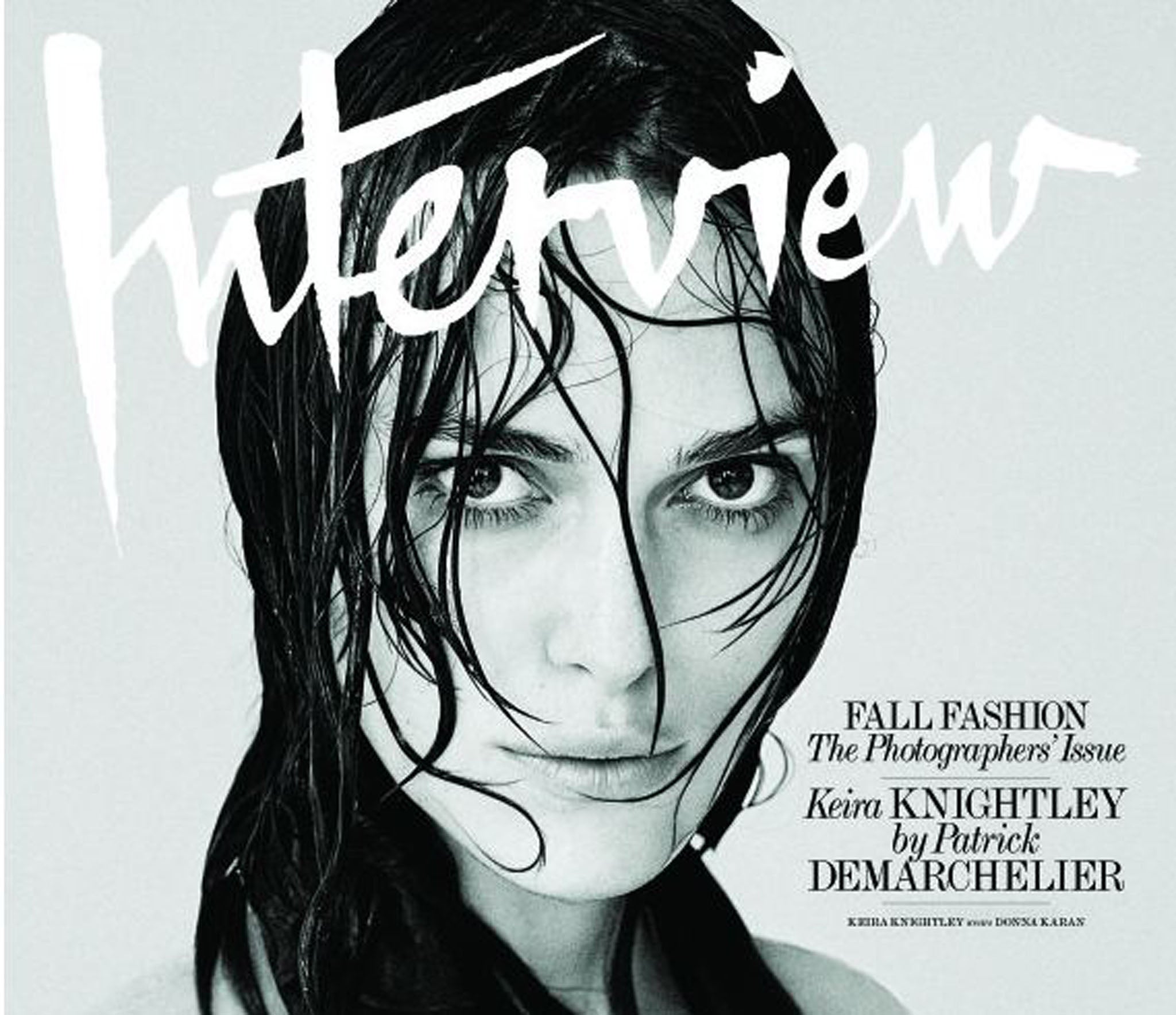 Keira Knightley on the cover of Interview Magazine's September 2014 issue