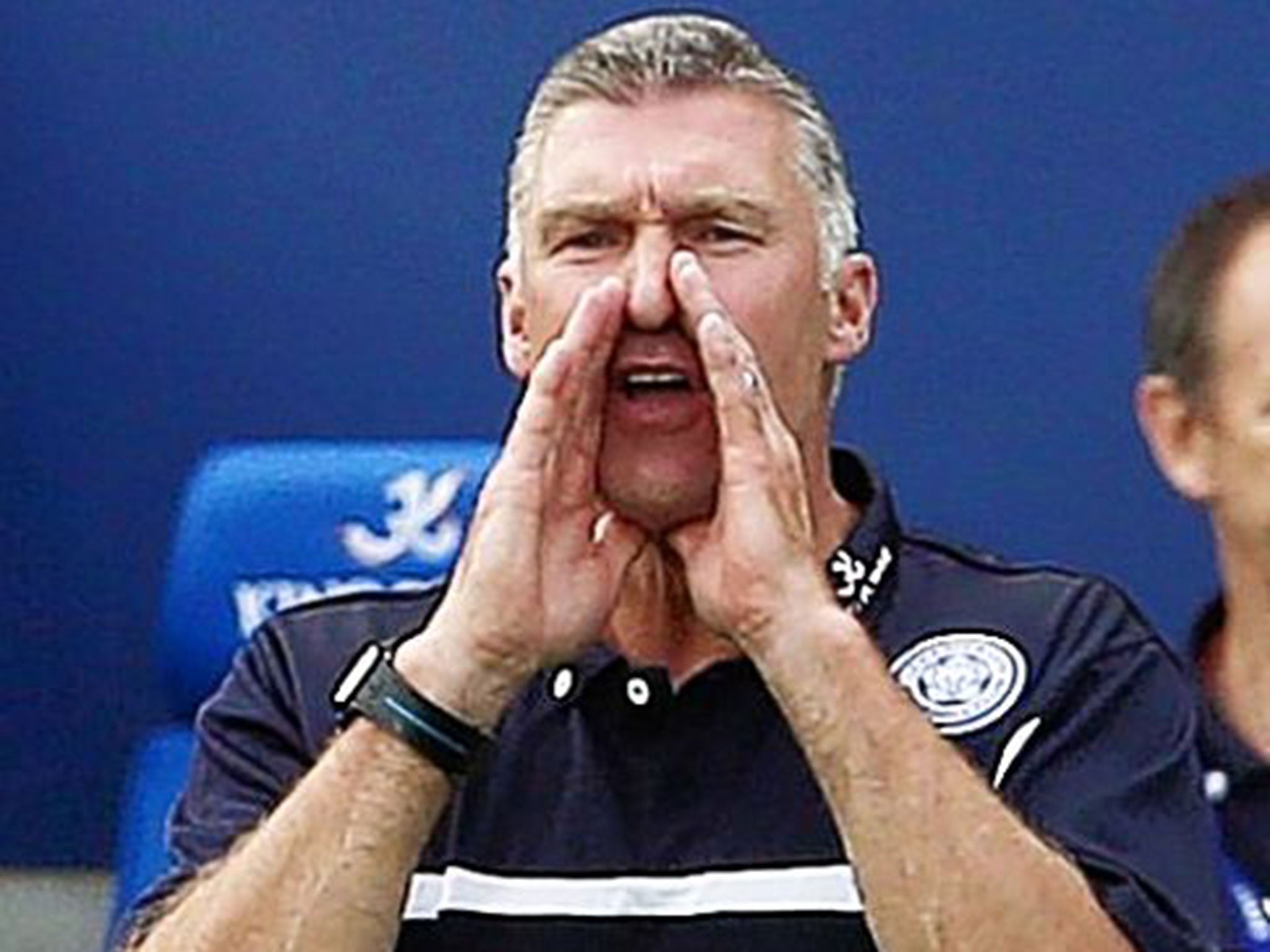 Nigel Pearson makes his point from the touchline