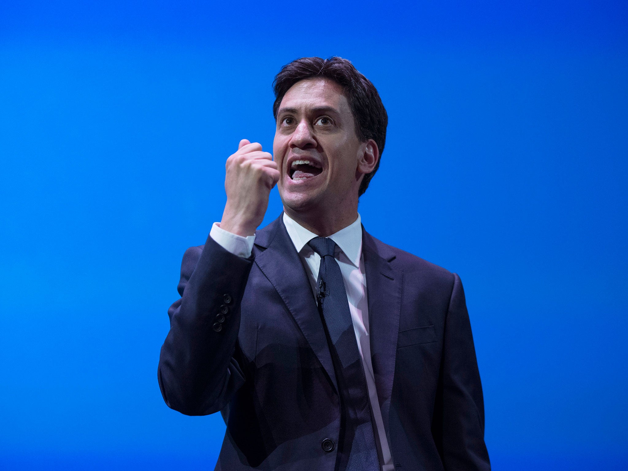 Ed Miliband, the Leader of the Labour Party, delivers a speech at the 'Policy Network Conference' held in the Science Museum on July 3, 2014