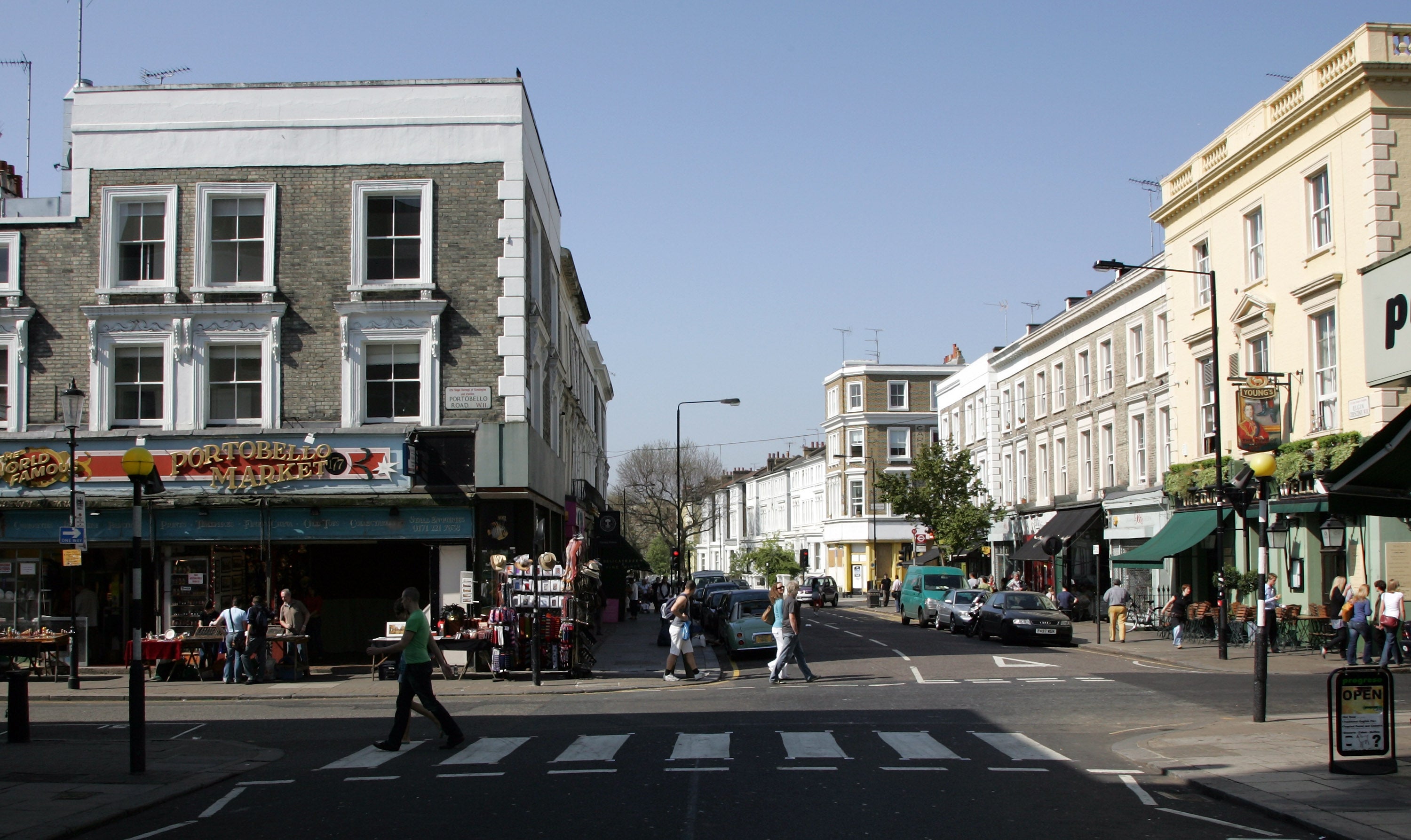 A man was fatally stabbed on Portobello Road (generic view of street)