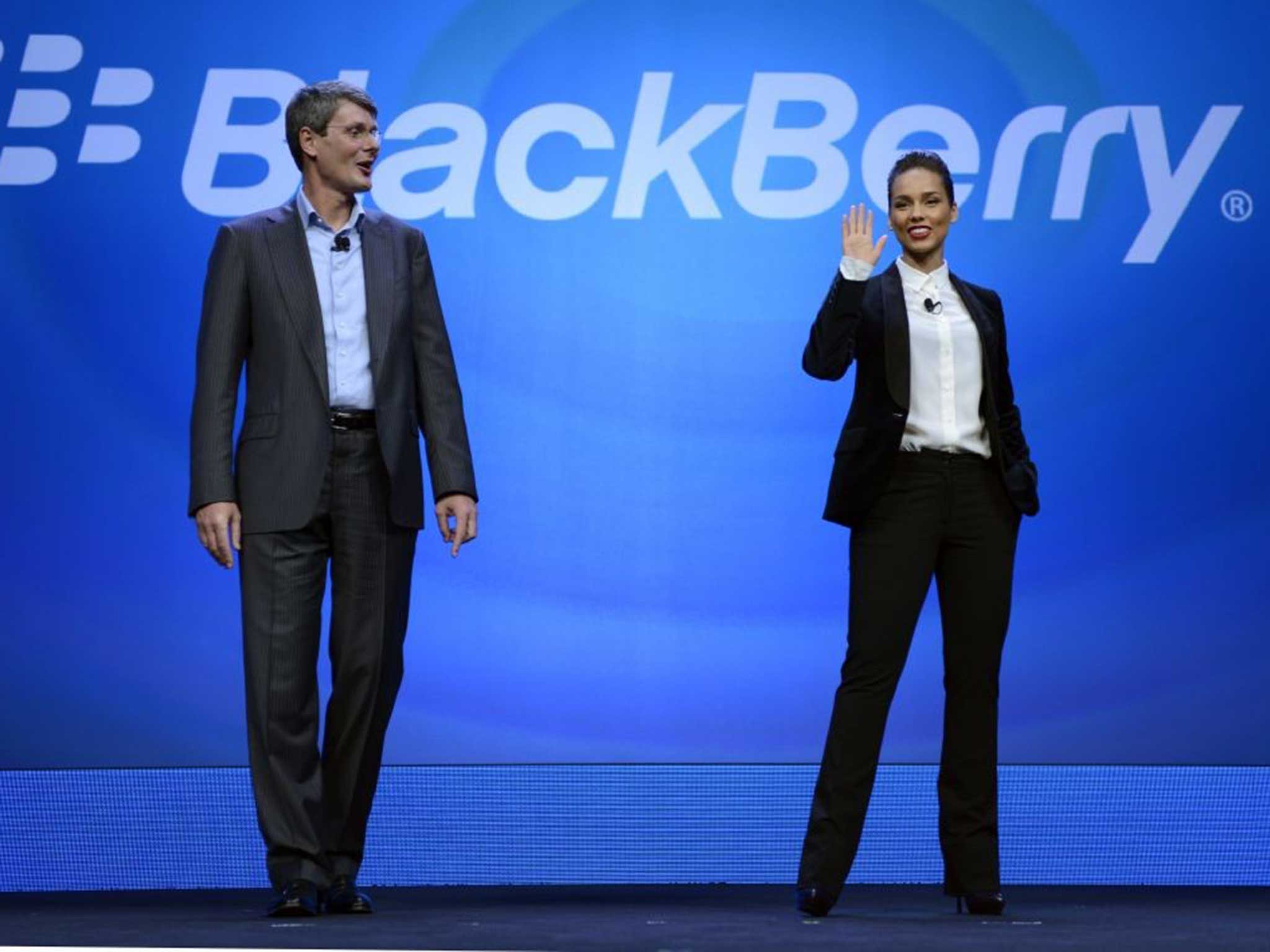 Thorsten Heins, and Alicia Keys (BlackBerry 10, 2013)