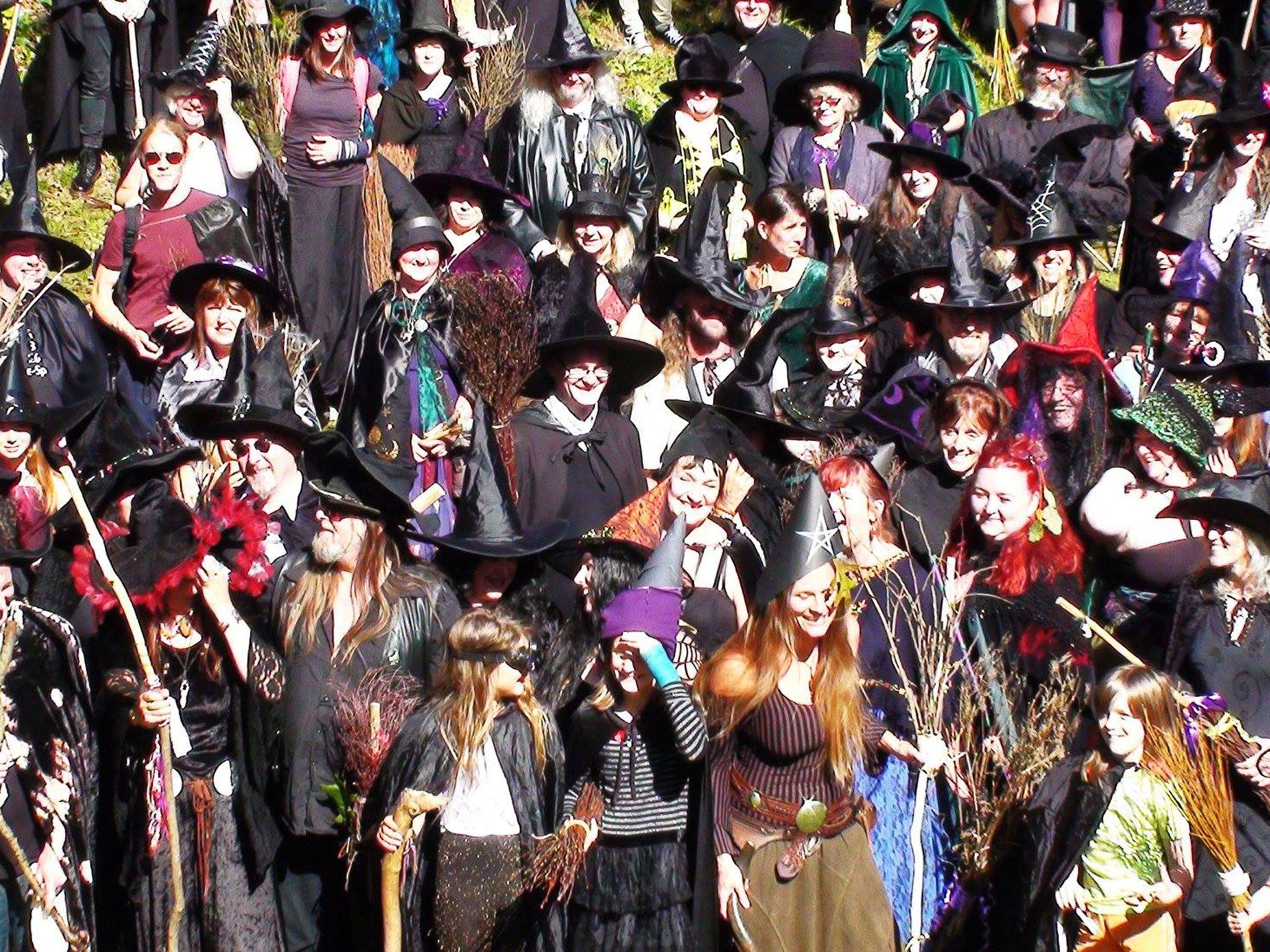 The Grand Witches’ Tea Party at Rougemont Castle in Exeter remembered the persecution of women