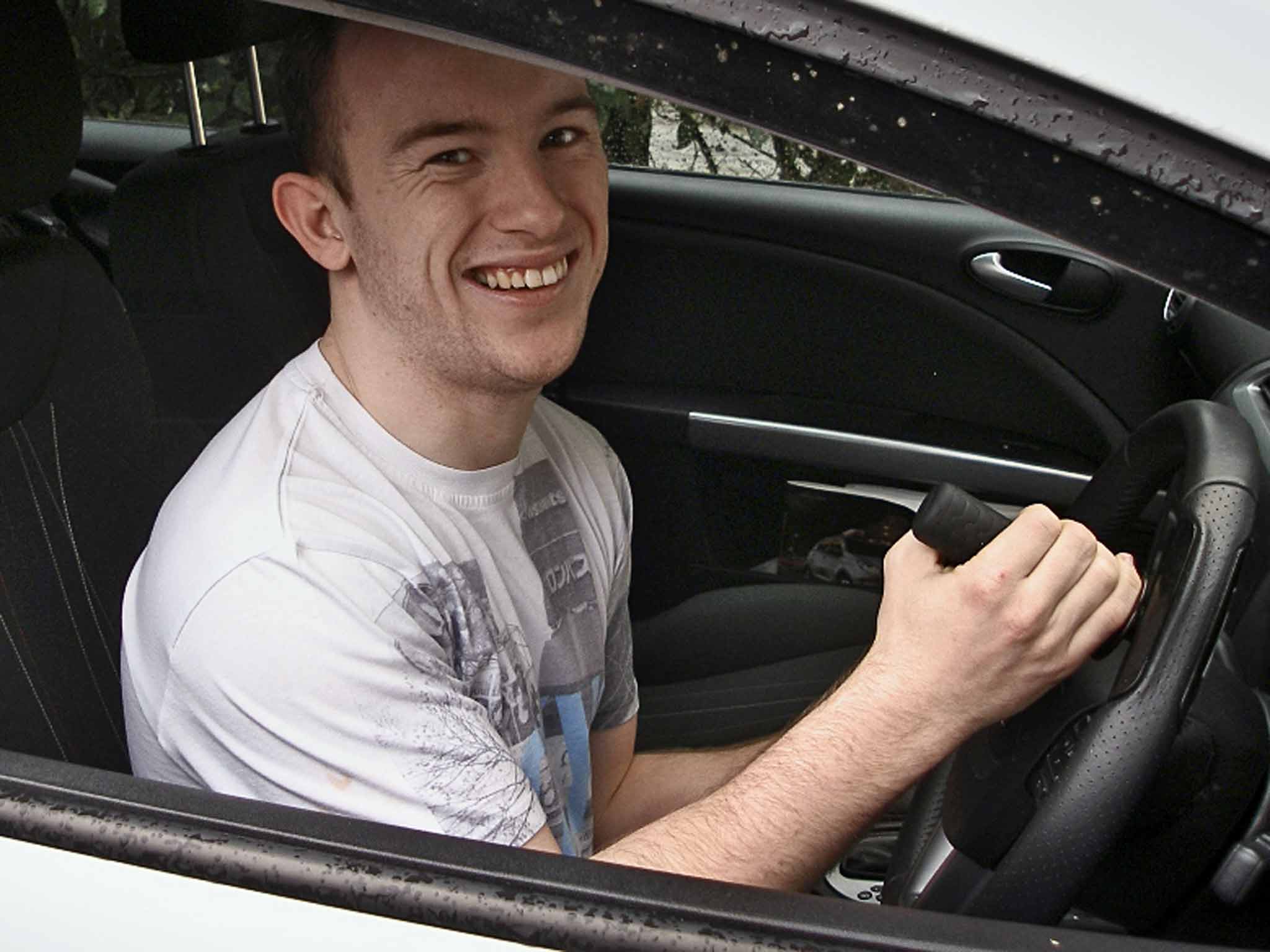In the driving seat: Ryan Sheridan, who has cerebral palsy, features in '21 Up: New Generation'