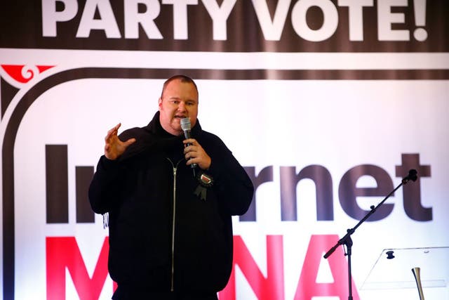 Kim Dotcom speaking in Auckland earlier this year