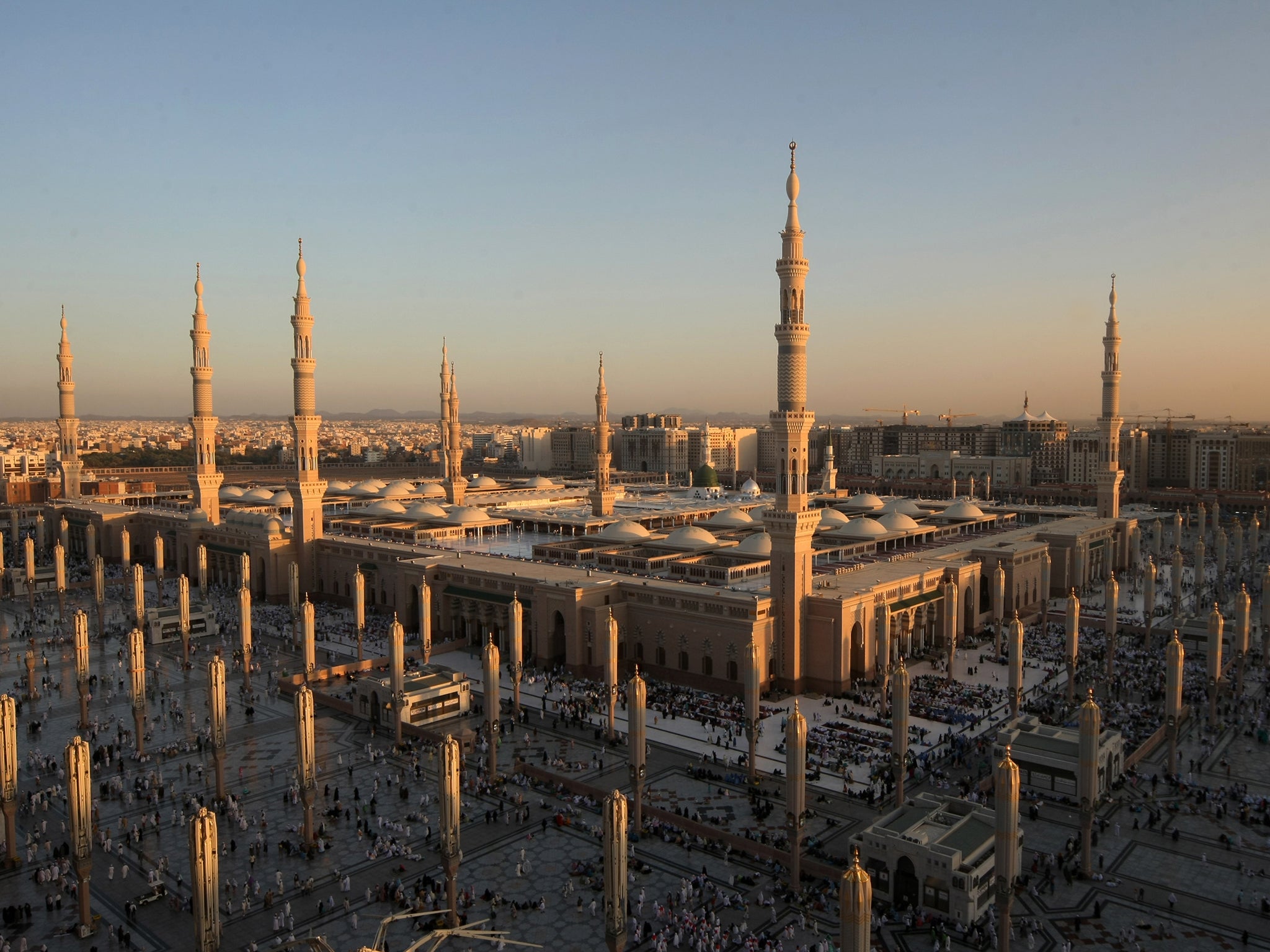 A general view of the Prophet Mohammed Mosque in the Saudi holy city of Medina