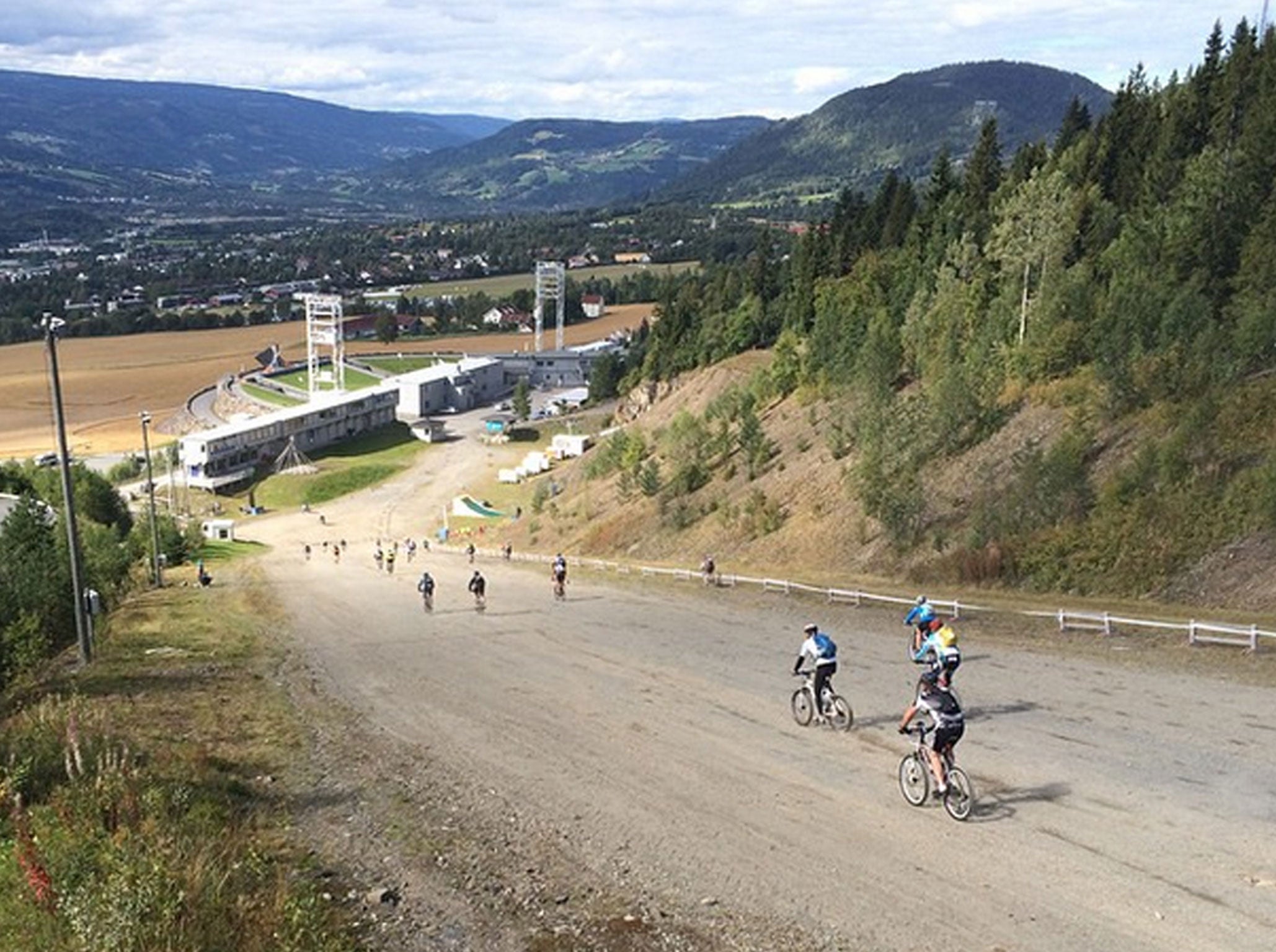 The Fredagsbirken biking event in Norway