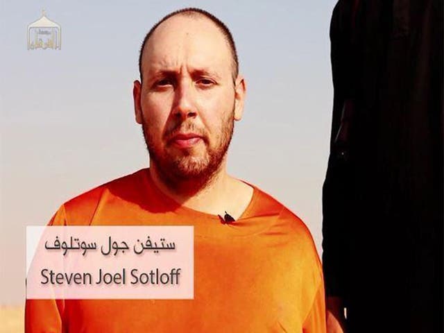 Steve Sotloff, before the purported beheading, in the latest video released by IS