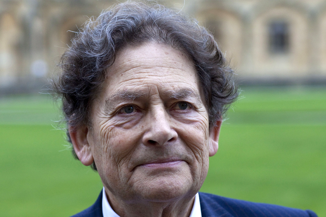 Former Conservative Chancellor Lord Lawson, who served under Margaret Thatcher
