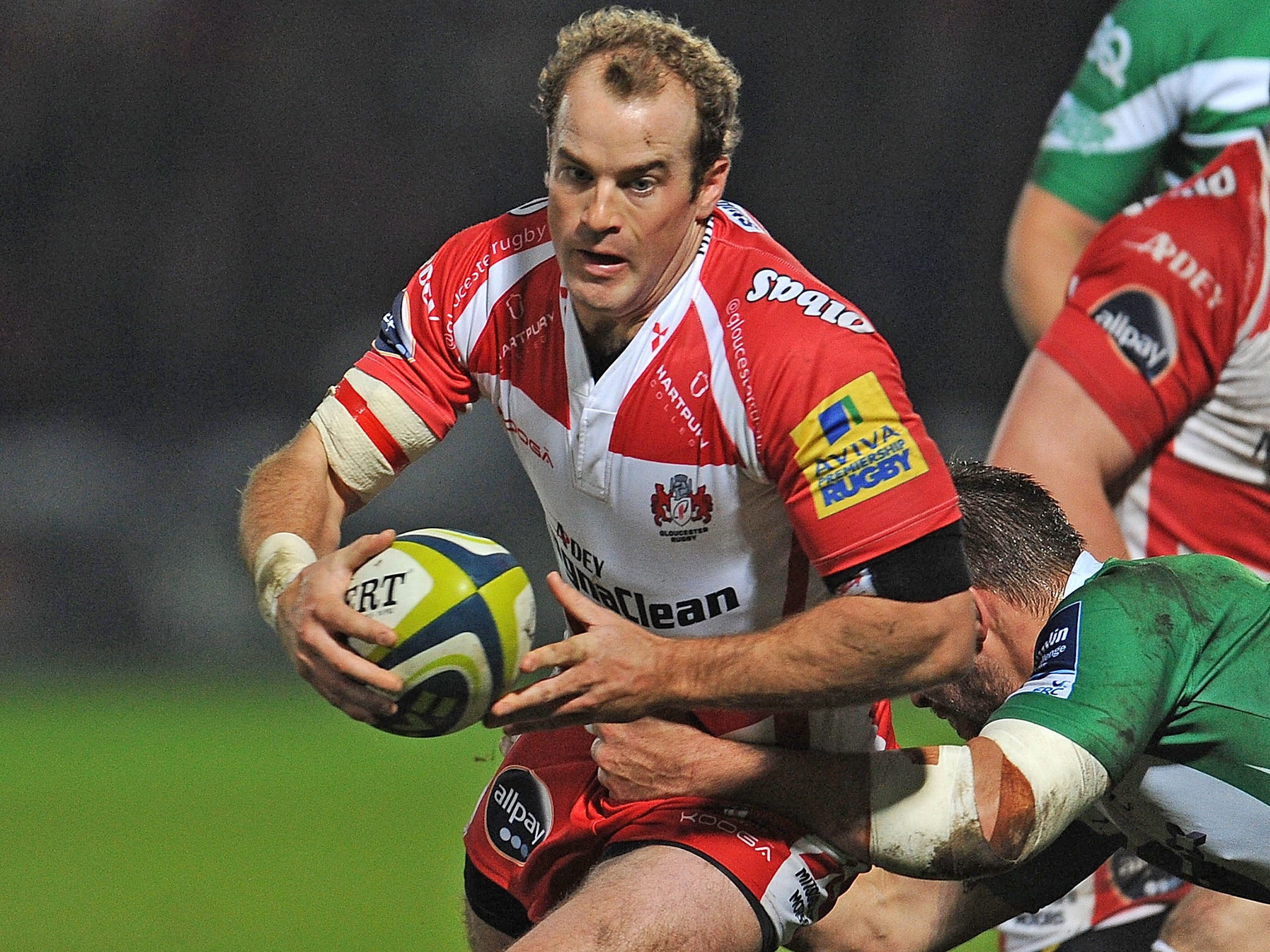 James Simpson-Daniel in action during his last appearance for Gloucester, against Newcastle last year