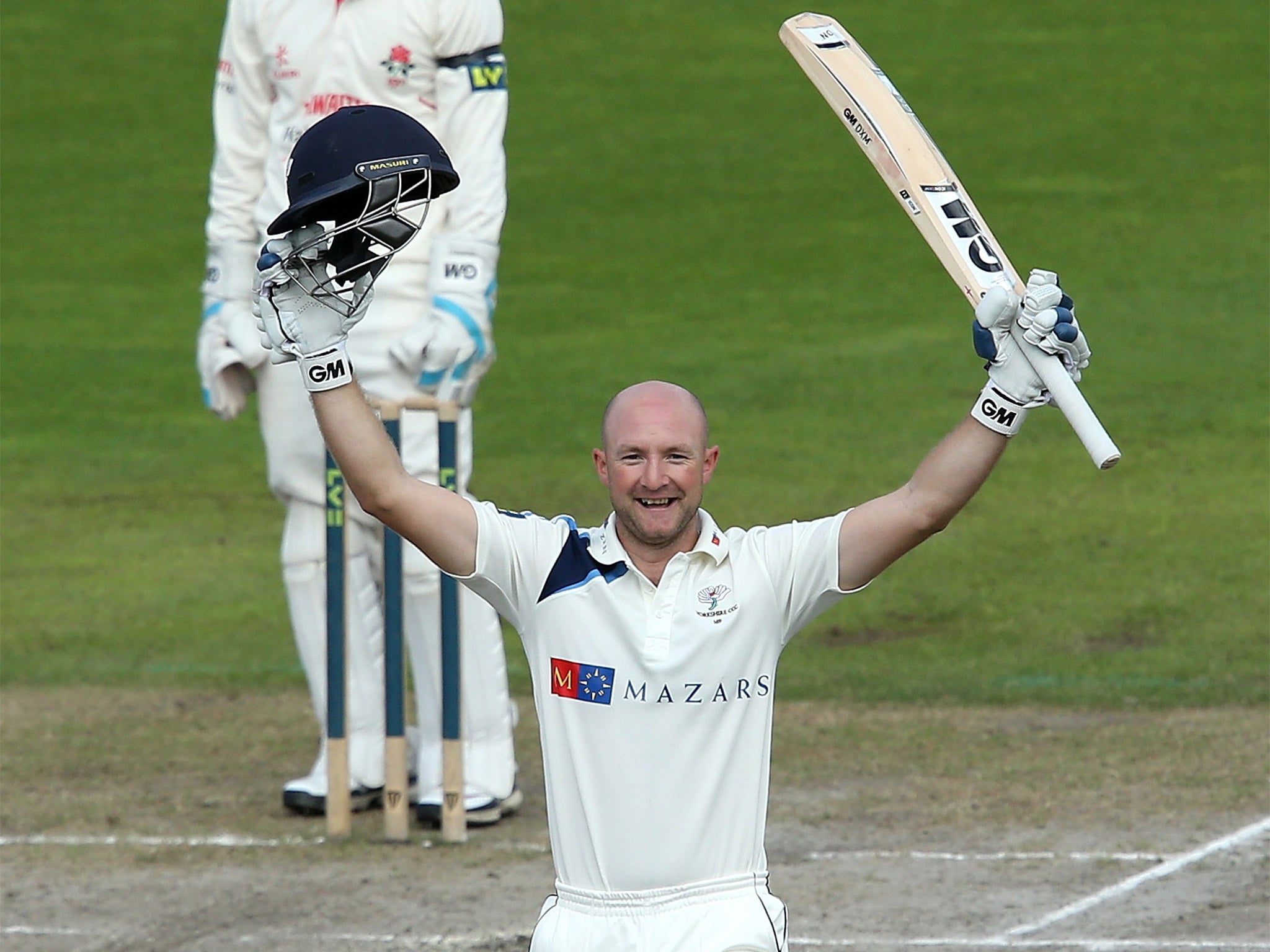 Yorkshire’s Adam Lyth (pictured) has overtaken Daryl Mitchell as the country’s leading run-scorer