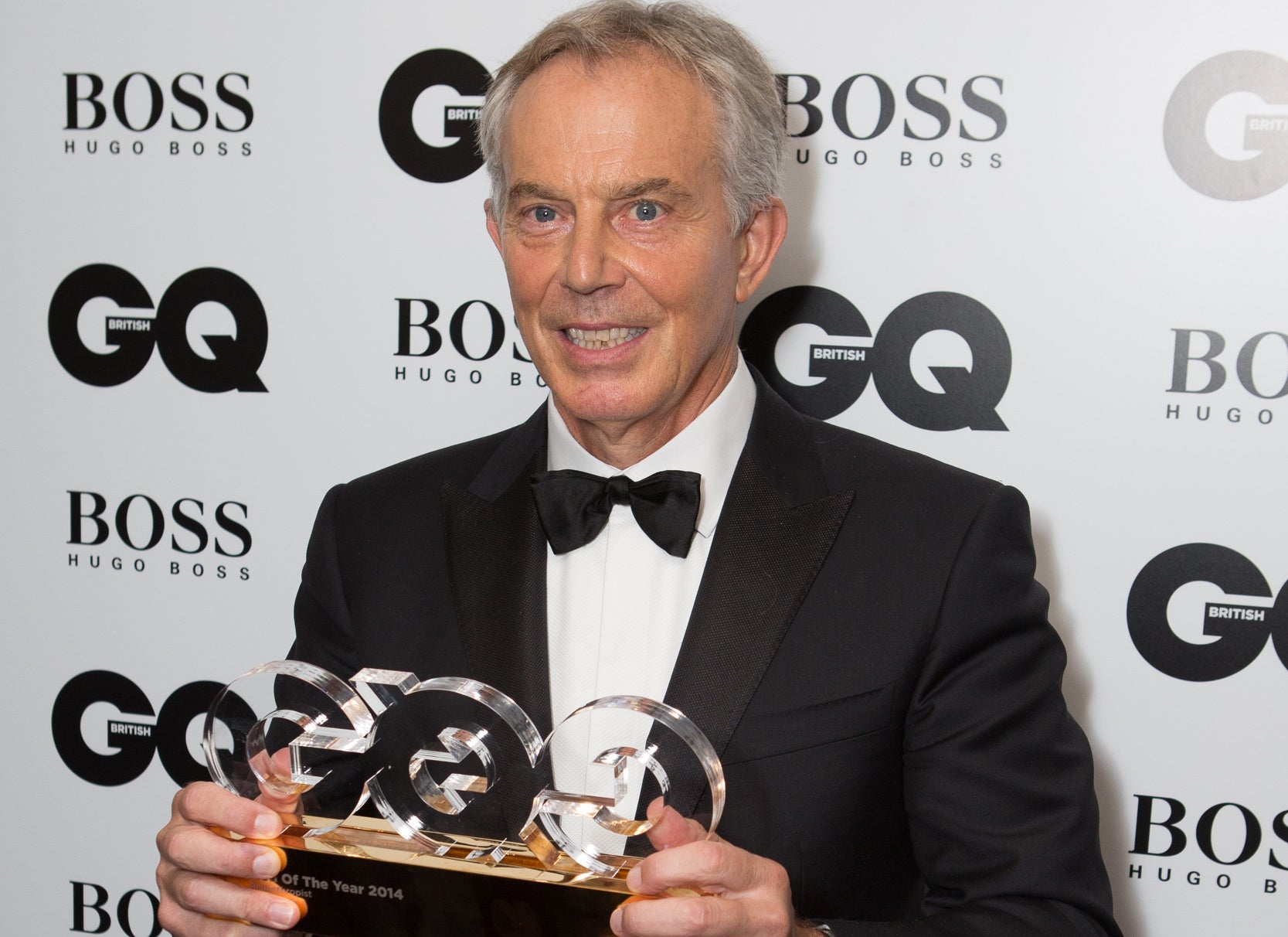 Tony Blair has received a GQ award for 'Philanthropist of the Year'