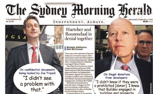 Sydney Morning Herald newspaper shocks with Comic Sans on front page