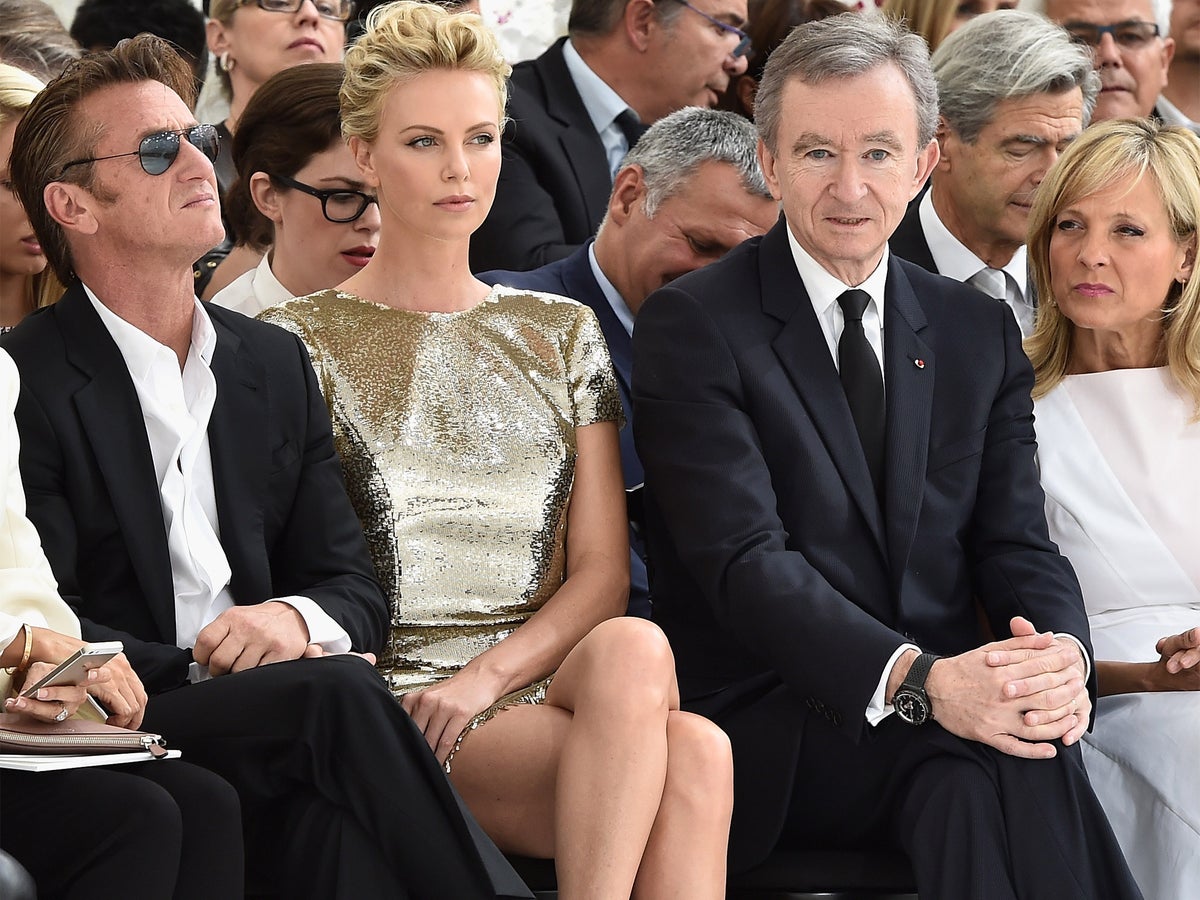 Bernard Arnault, Delphine Arnault and Antoine Arnault at the Louis