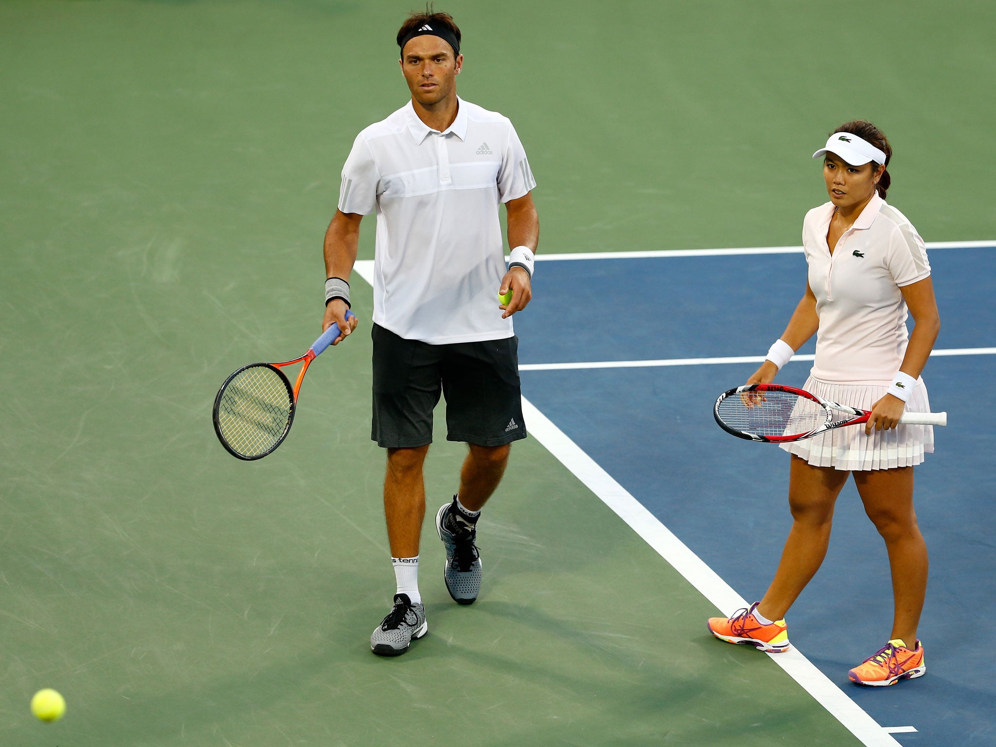 Ross Hutchins and his partner Yung-Jan Chan head out of this year's US Open