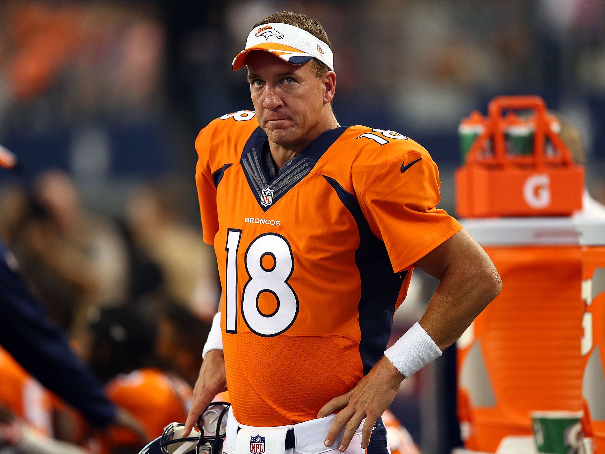 Denver Broncos quarter-back Peyton Manning