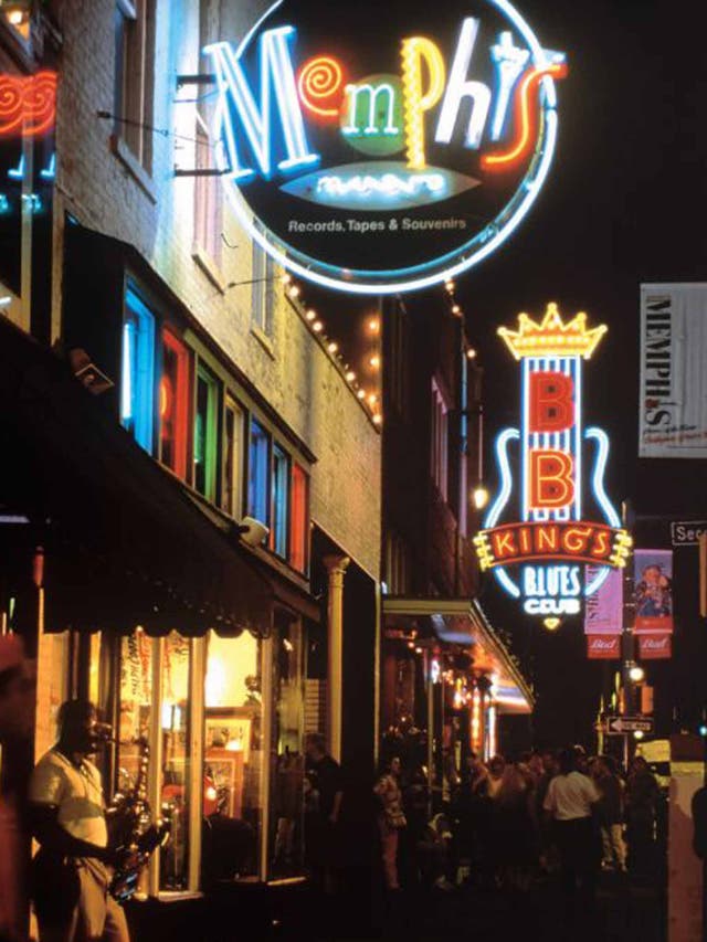Blues trail: Beale Street in Memphis, Tennessee
