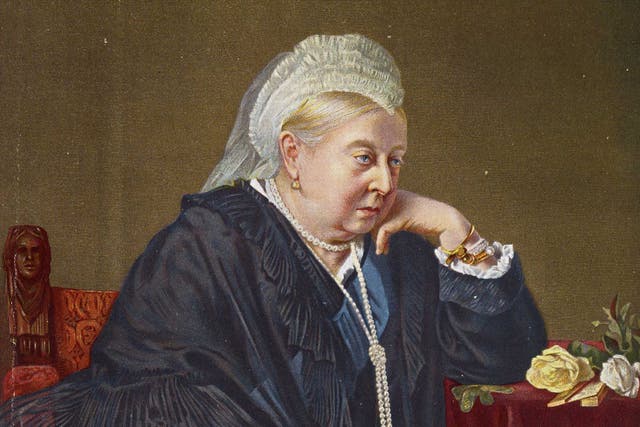 Queen Victoria in 1899 in a painting by Baron Von Angeli