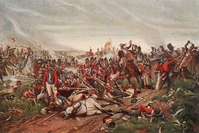 Horror and heroism: French cuirassiers charging a British square during the Battle of Waterloo