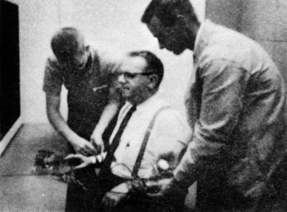 Psychologist Stanley Milgram, pictured circa 1965