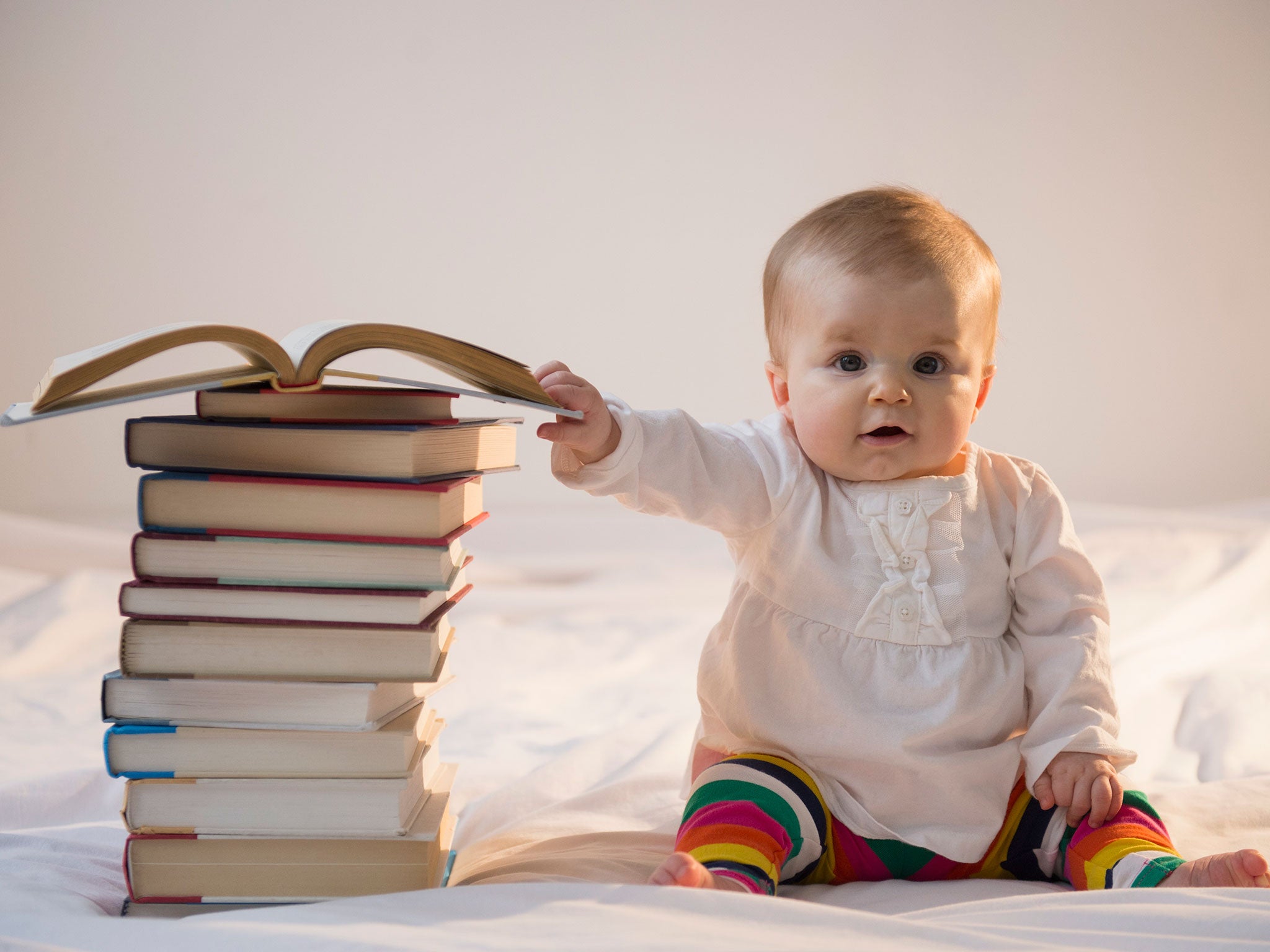 Cute Baby Studying