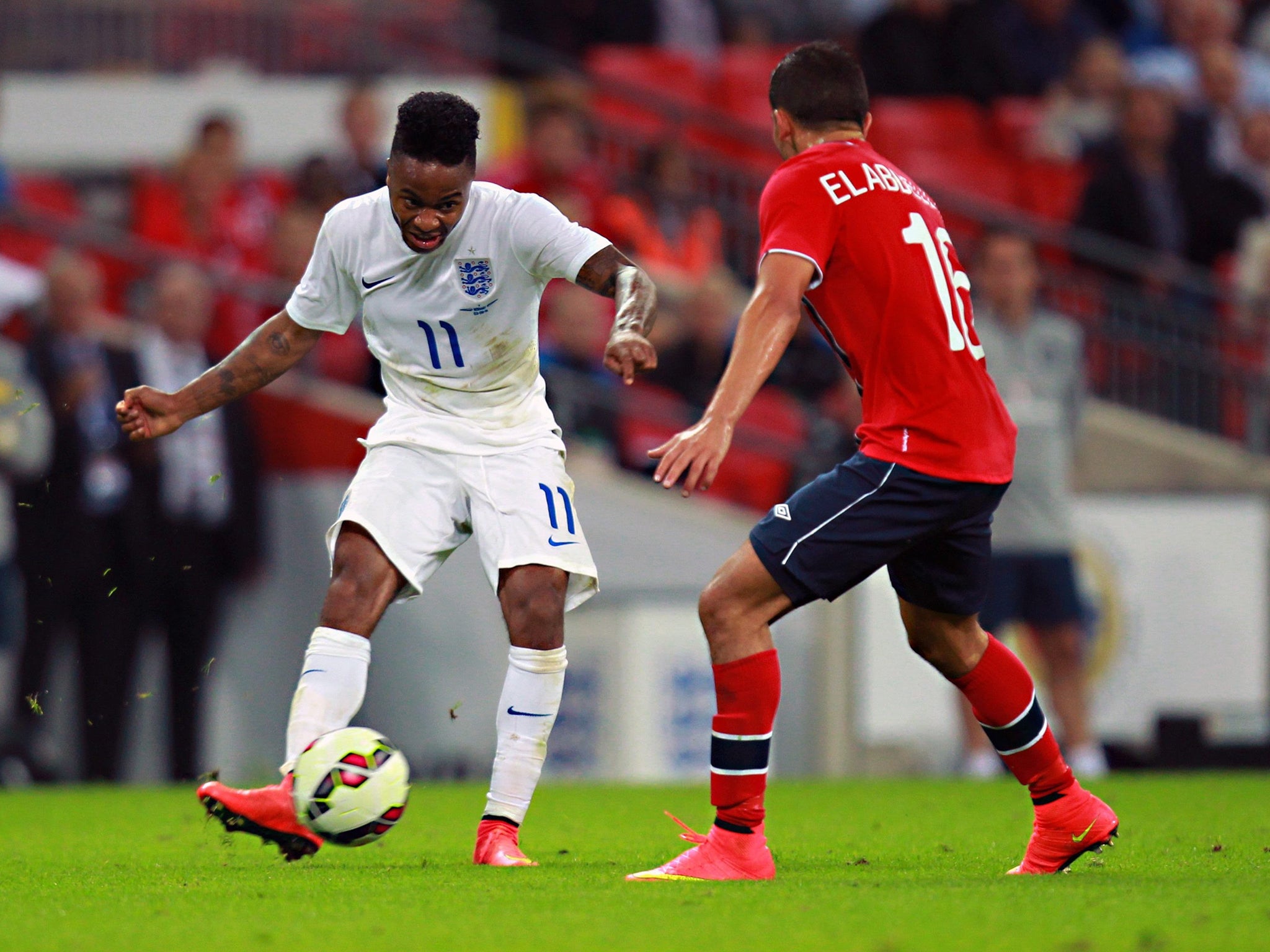 Raheem Sterling made England’s main impact against Norway