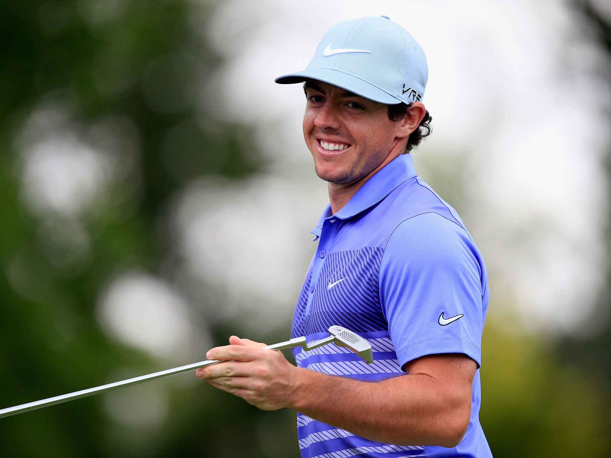 Rory McIlroy holds a share of the lead at the BMW Championship