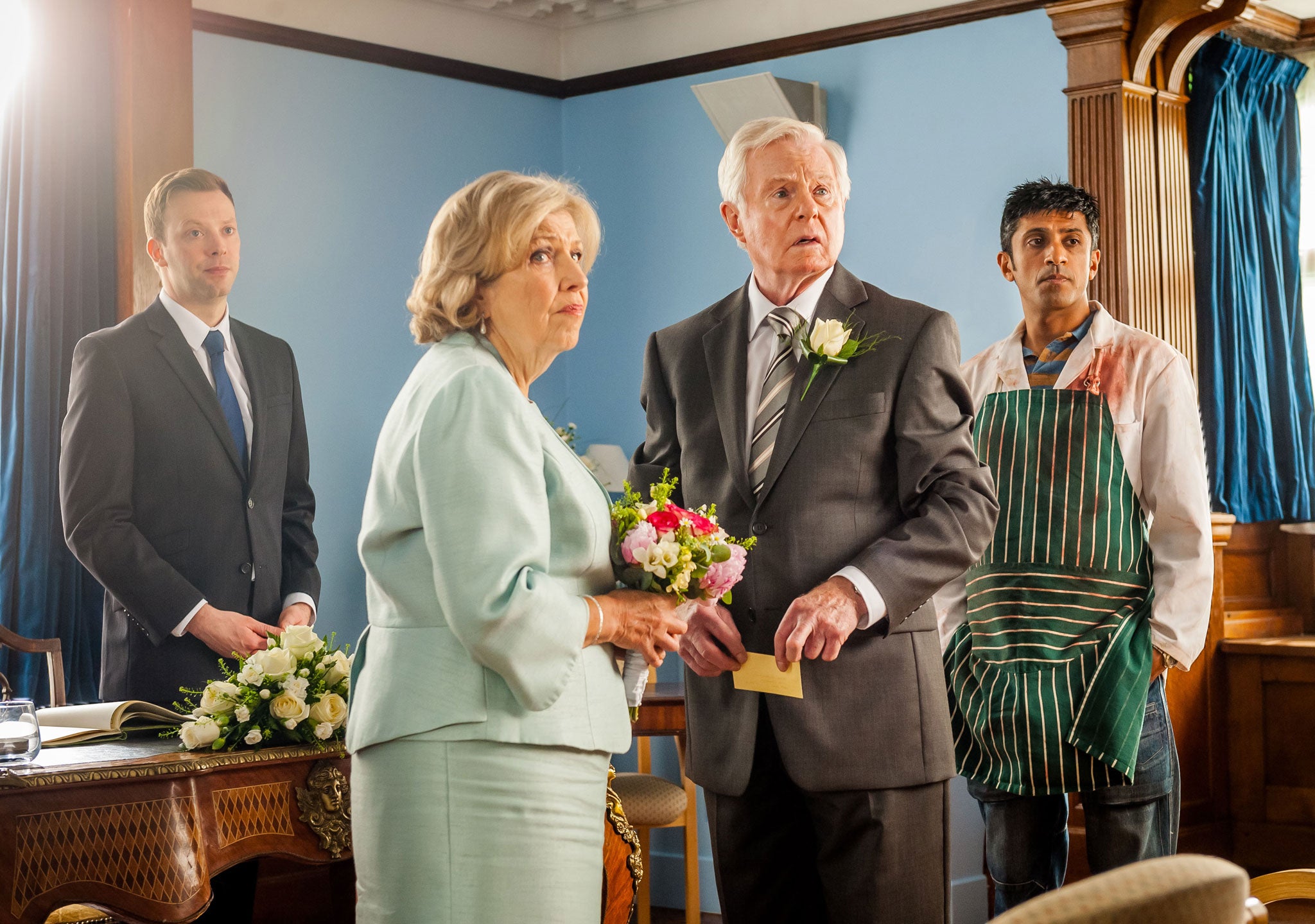 Anne Reid and Derek Jacobi in Sally Wainwright's Bafta award-winning Last Tango in Halifax