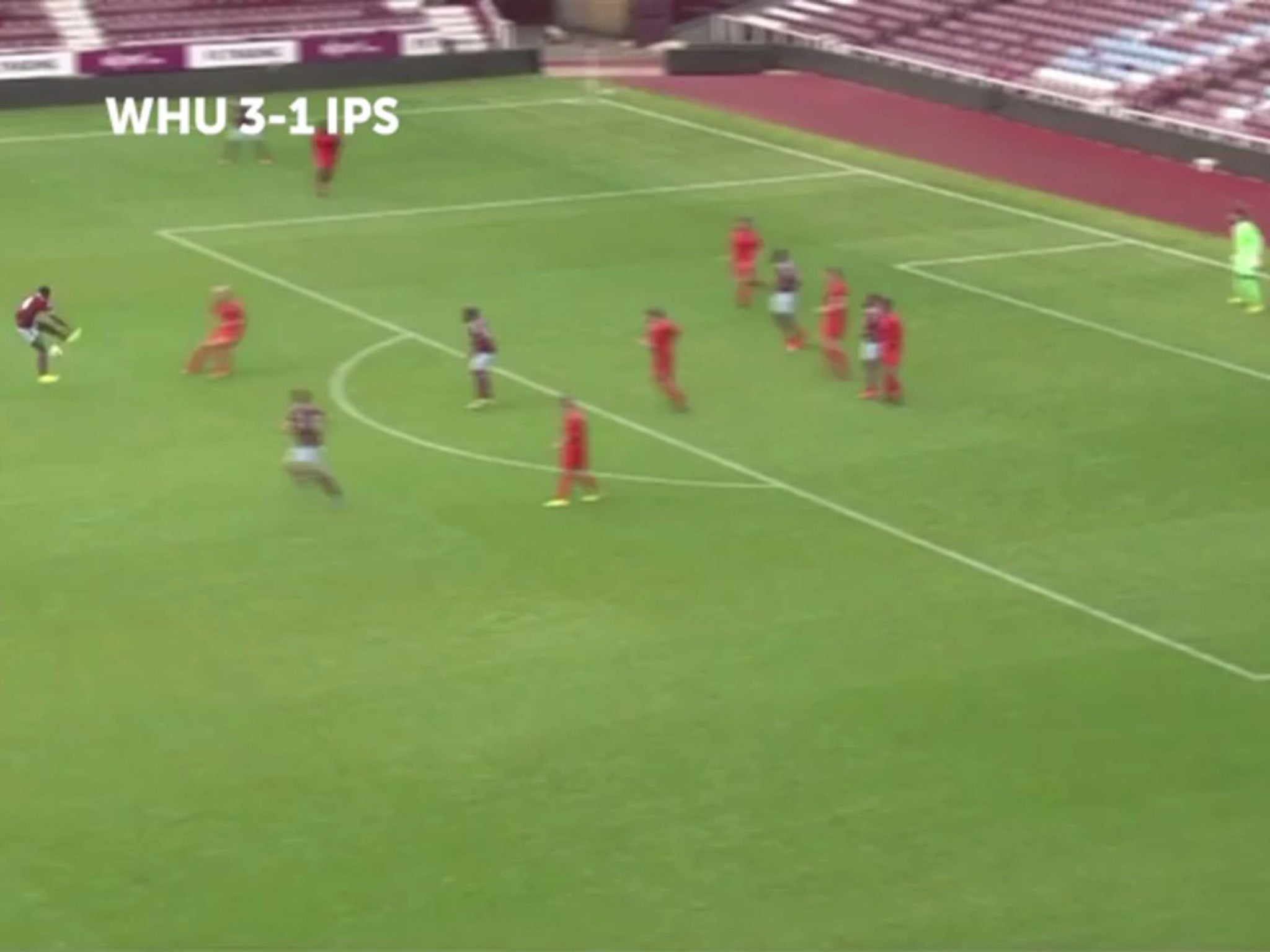 Alex Song pulls off a Rabona as he helps set-up a wonder goal for West Ham Under-21's