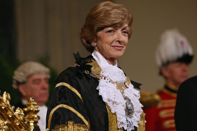 Lord Mayor of London Fiona Woolf at the Lord Mayor's Banquet in November 2013