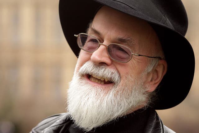 Terry Pratchett, who died today 