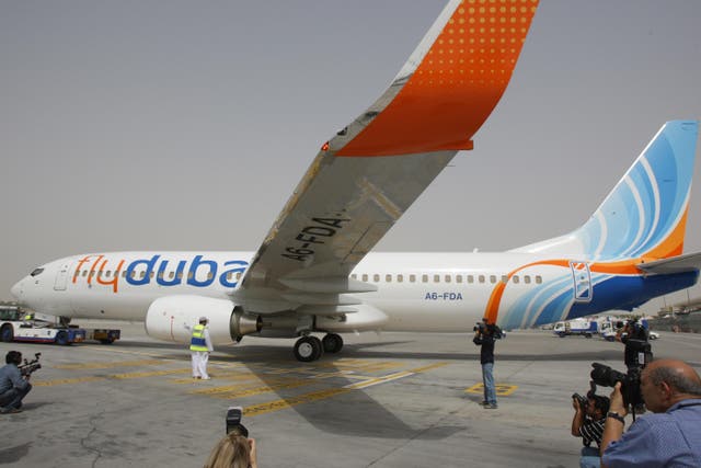 A military-chartered FlyDubai plane was forced to land in Iran after officials ordered it down