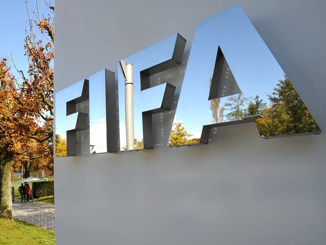 The Fifa sign outside their headquarters in Zurich