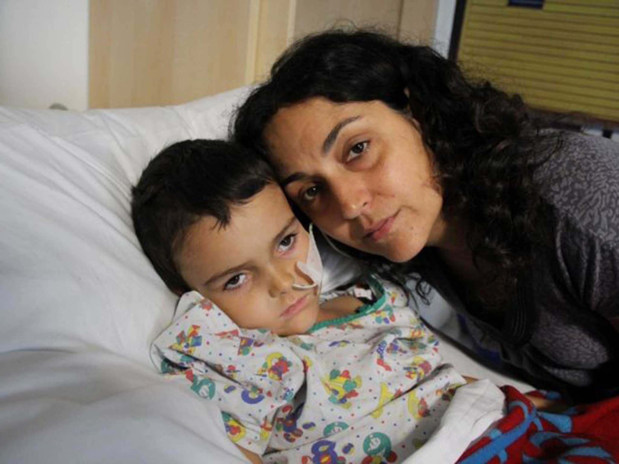 Source of controversy: Ashya King with his mother, Naghemeh