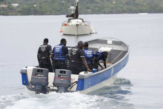 Jamaica’s Marine Police joined the search for wreckage yesterday