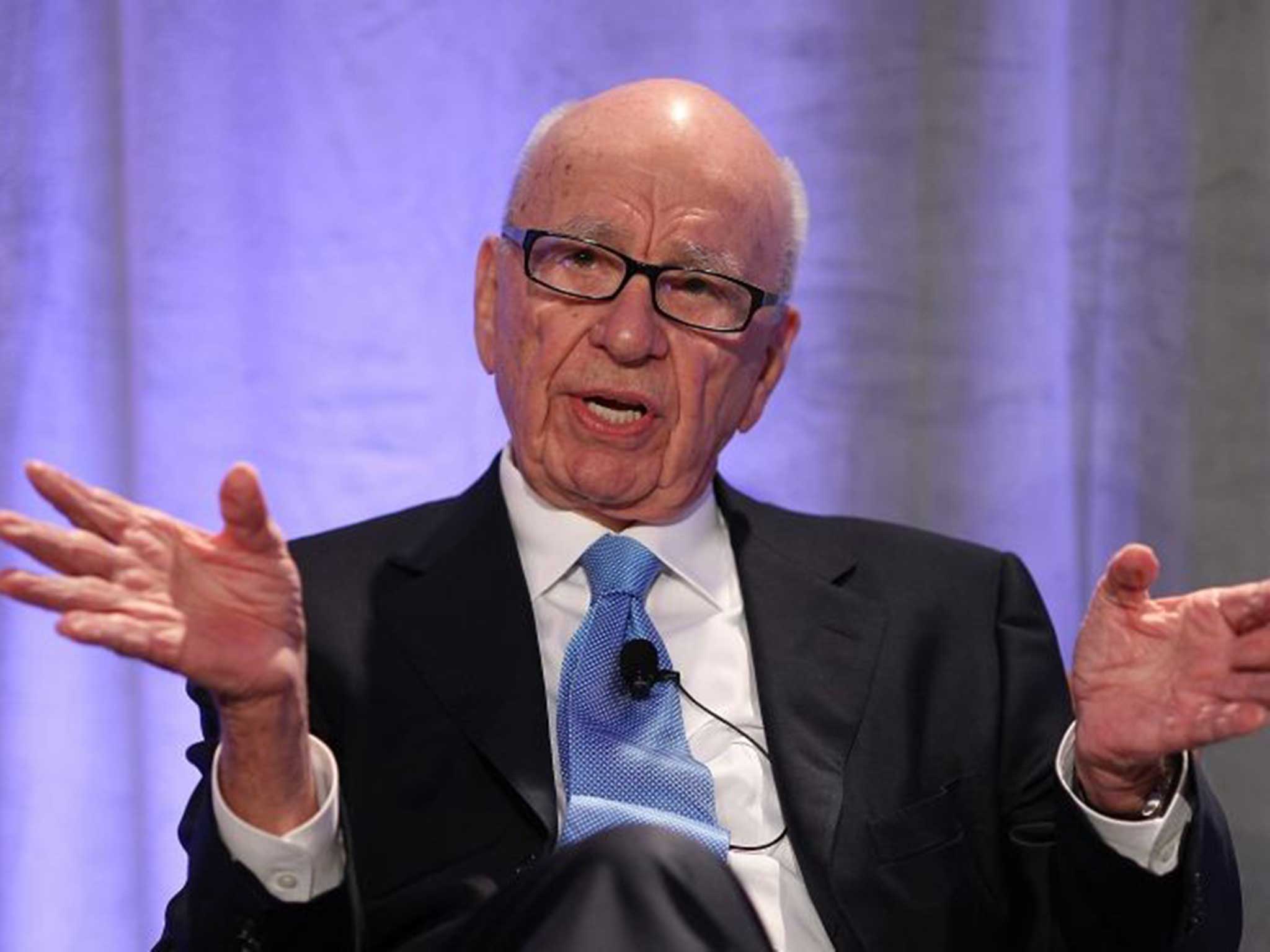 Media baron Rupert Murdoch owns News Corps and 20th Century Fox