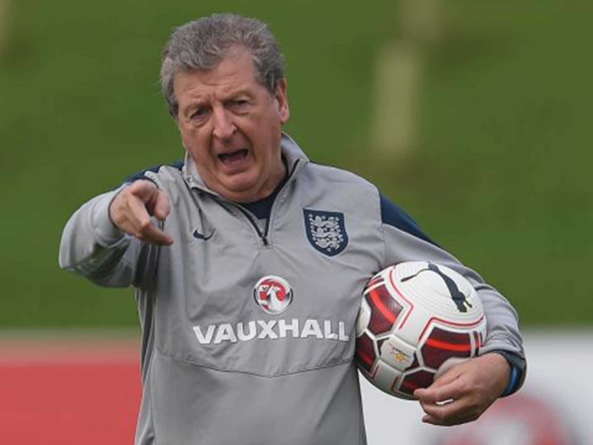 Hodgson giving the players plenty of sewer invective during a lacklustre drill