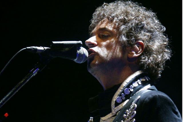 Cerati in 2010: he had enjoyed a successful solo career since the break-up of Soda Stereo 