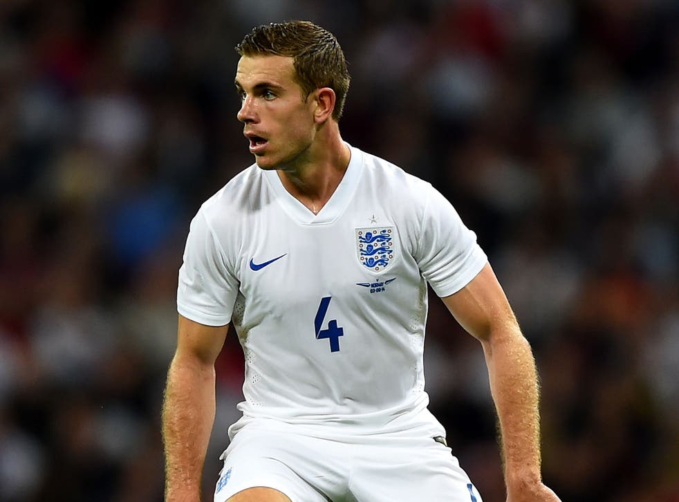 Jordan Henderson could miss England's Euro 2016 qualifier against Switzerland