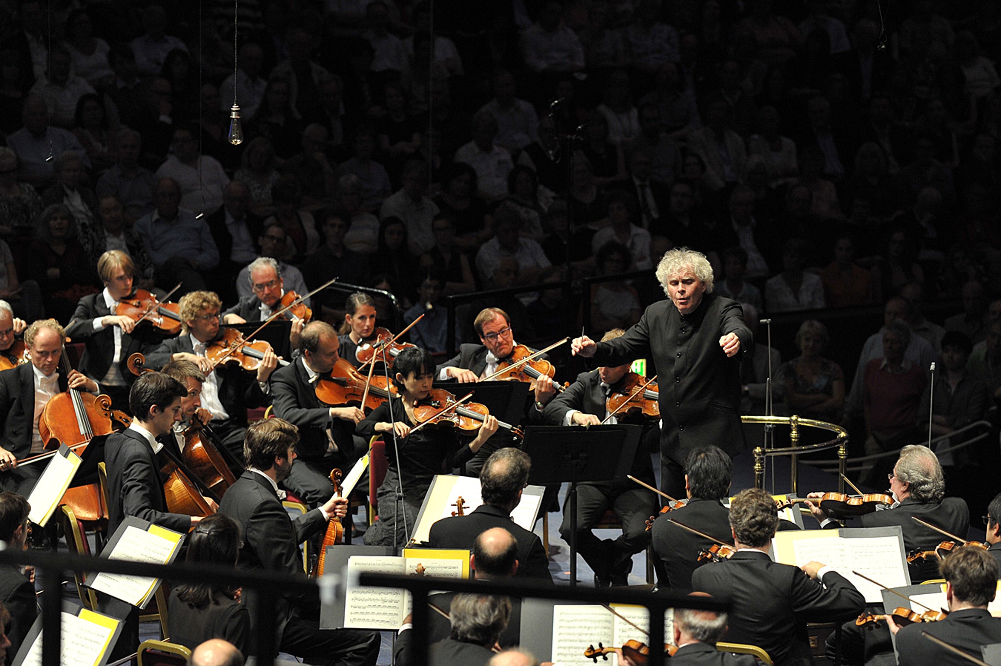 Sir Simon Rattle conducts the Berliner Philharmoniker at the BBC Proms 2014