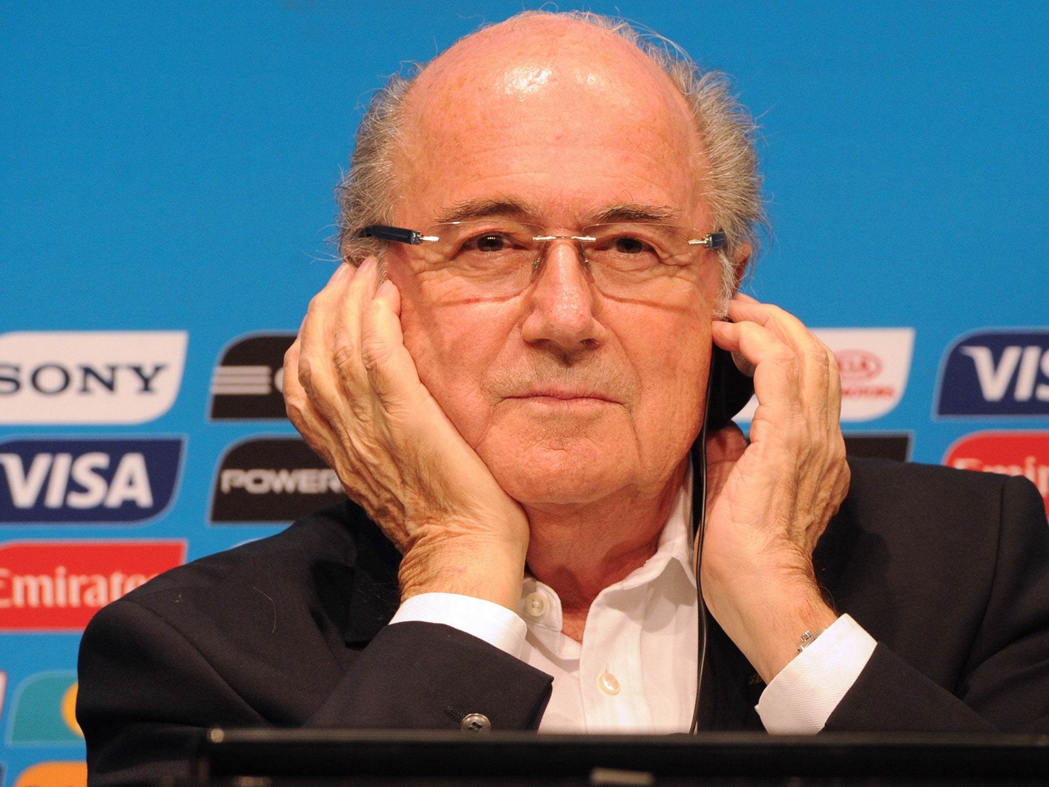 The Fifa president Sepp Blatter