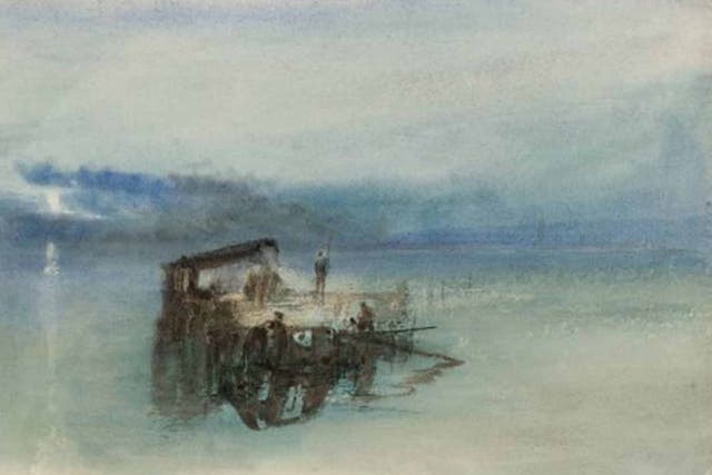 'Fishermen on the Lagoon, Moonlight' (1840)