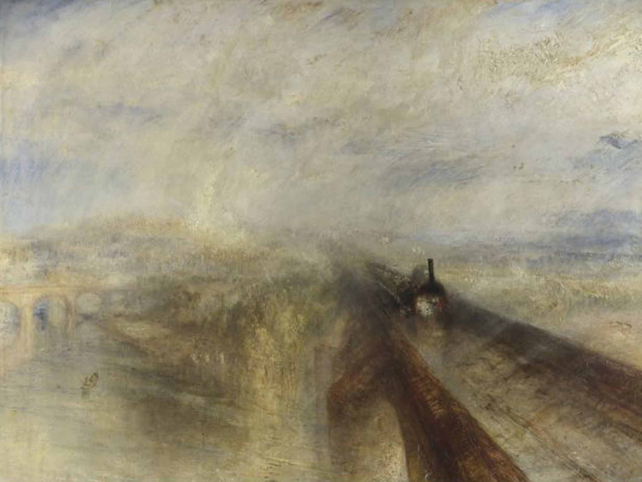 Rush of modernity: 'Rain, Steam, and Speed - The Great Western Railway' (1844); Ruskin derided its celebration of industrial progress