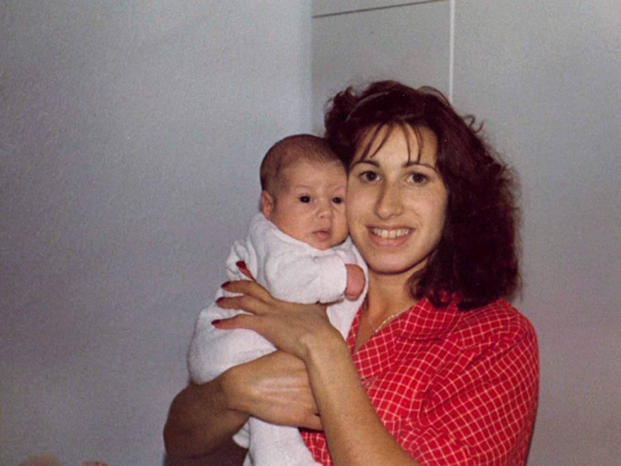 Janis with Amy as a baby