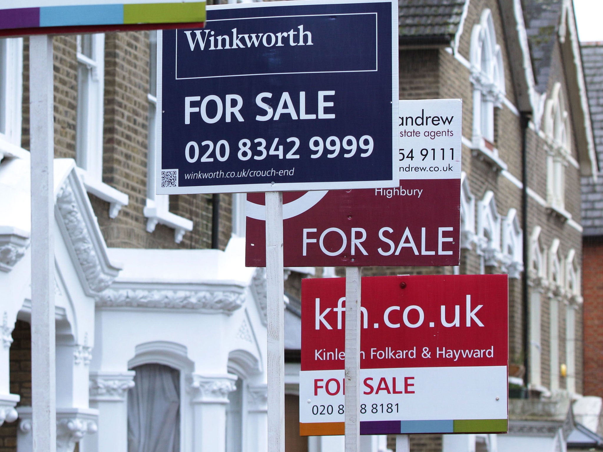 Annual house prices in London have risen 19.6 per cent