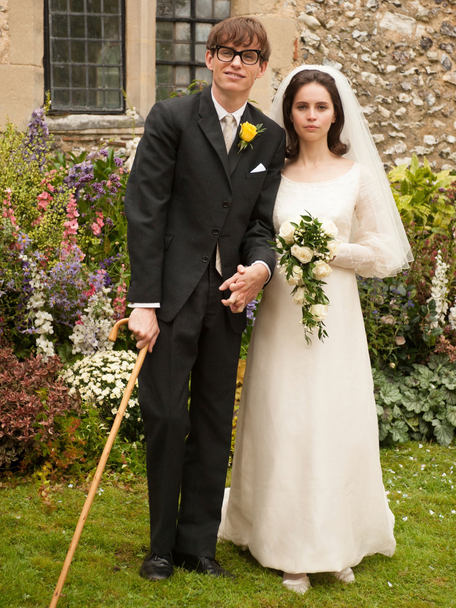 Eddie Redmayne and Felicity Jones as Stephen Hawking and Jane Wilde in a still from 'The Theory of Everything'