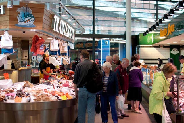 The newly reopened Leicester Food Hall