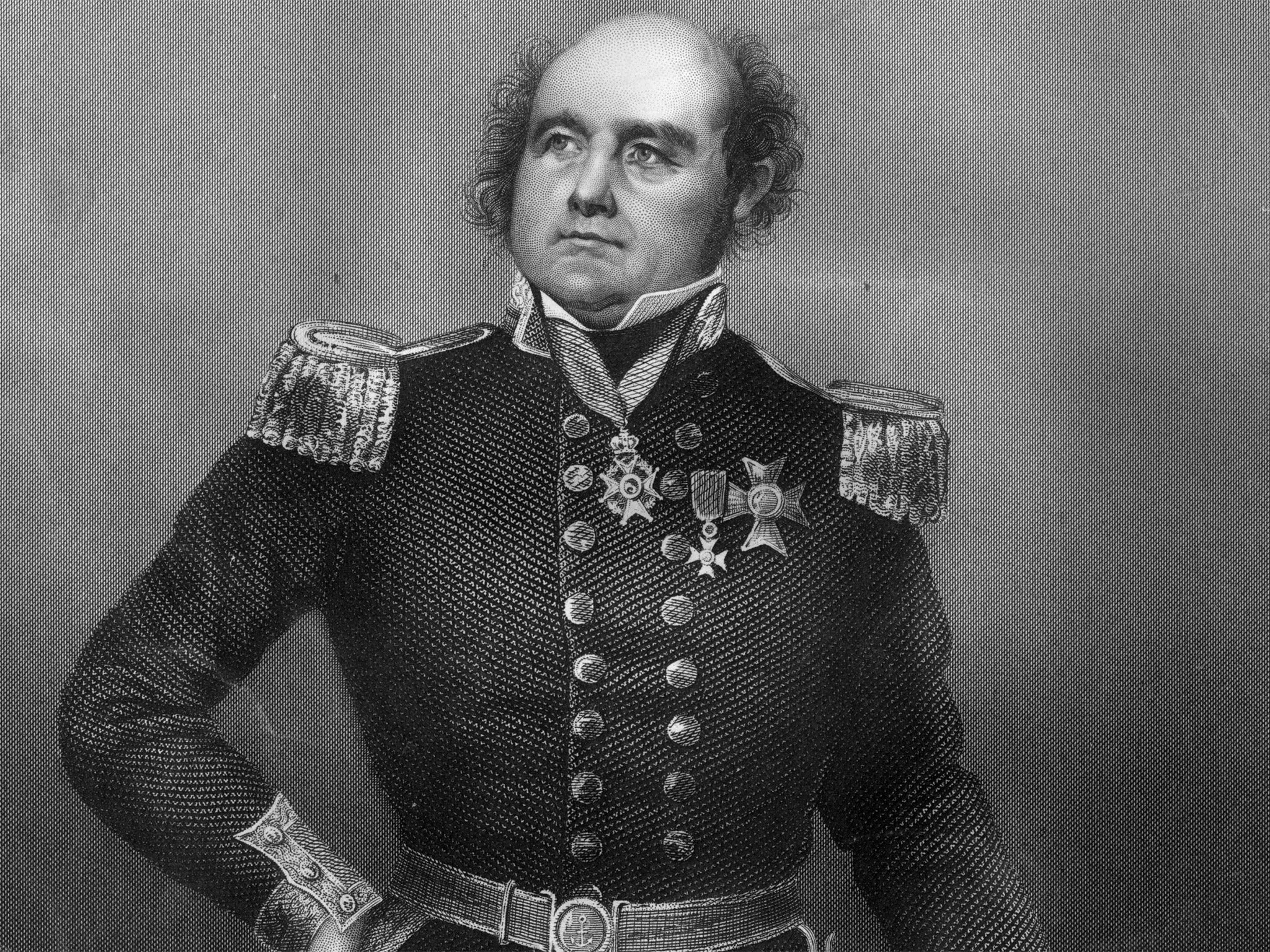 British Naval Officer and Arctic explorer Sir John Franklin, circa 1810 (Getty)