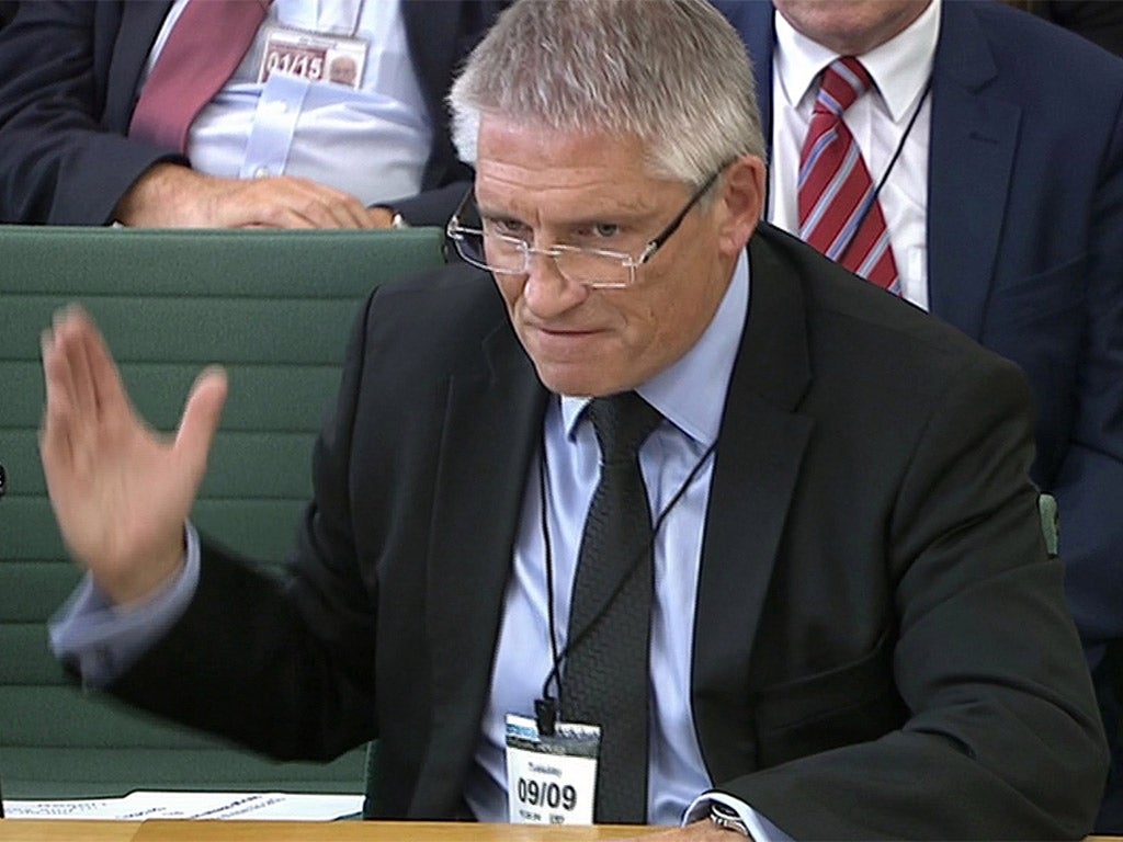 Former South Yorkshire Chief Constable Meredydd Hughes is grilled by MPs