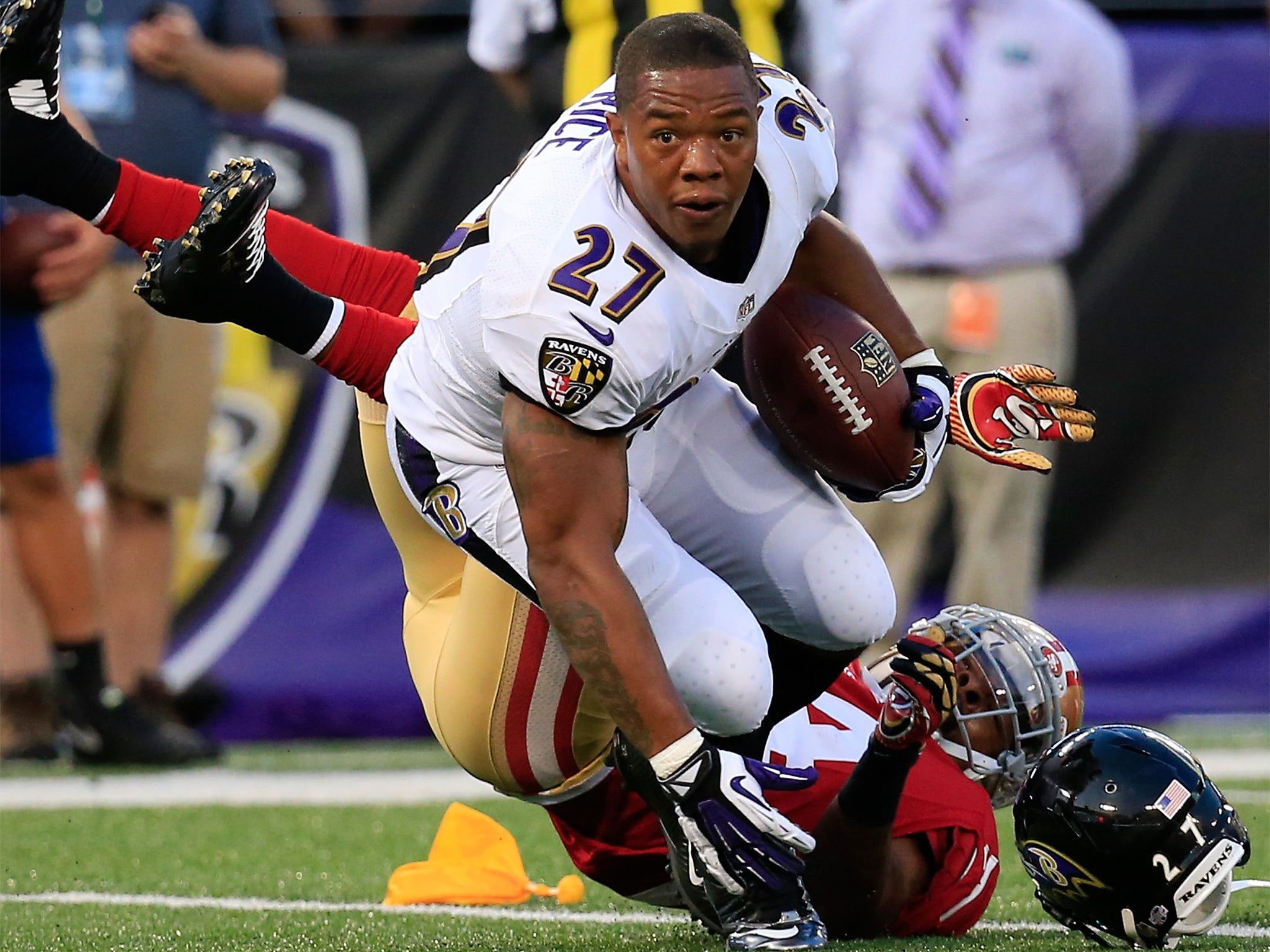 Ray Rice was released by the Baltimore Ravens and suspended by the NFL after a video emerged of him attacking his wife